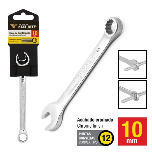 [7-599] LLAVE COMBINADA x 10MM SECURITY 7-599