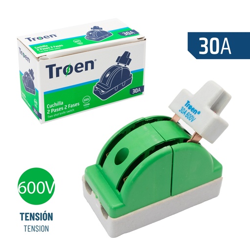 [7-617] CUCHILLA DOBLE PASE 2Px30A TROEN 7-617