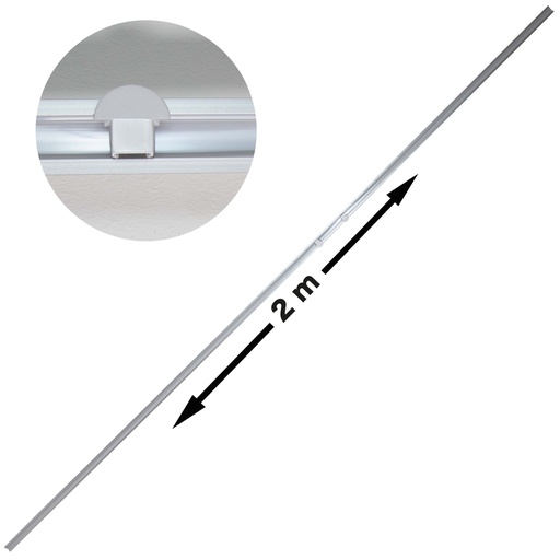 [7-645] PERFIL ALUMINIO 2 MTS ANGEL LIGHT 7-645