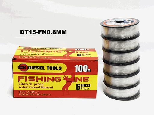 [7-651] NYLON DE PESCAR 0.8MM/100M DIESEL TOOLS 7-651