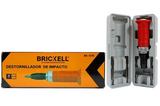 [7-678] DESTORNILLADOR DE IMPACTO 7 PCS BRICKELL 7-678