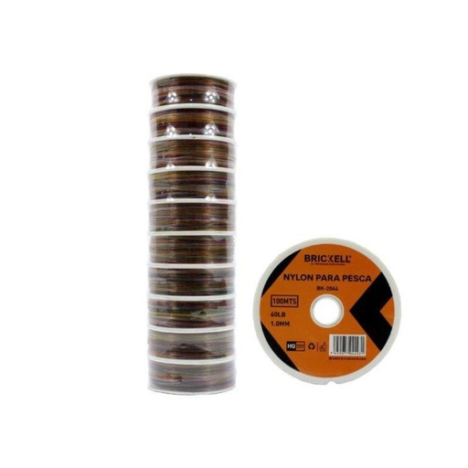 [7-689] NYLON DE PESCA 1MM/100M MULTICOLOR BRICKELL 7-689