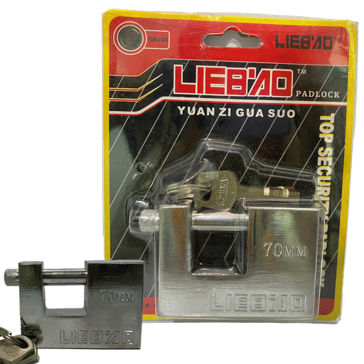 [7-735] CANDADO ANTICIZALLA 70MM LIEBAO 7-735