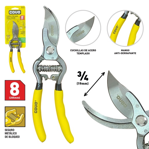 [7-762] TIJERA PARA PODAR 8" COVO 7-762