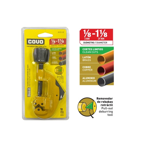 [7-818] CORTA TUBO DE BRONCE COVO 7-818