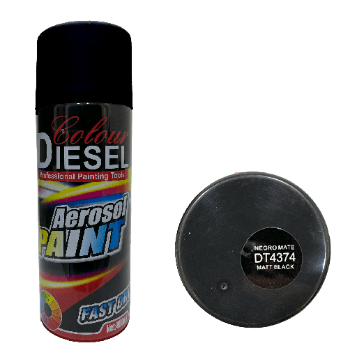 [7-849] SPRAY NEGRO MATE x 400 ML DIESEL COLOUR 7-849