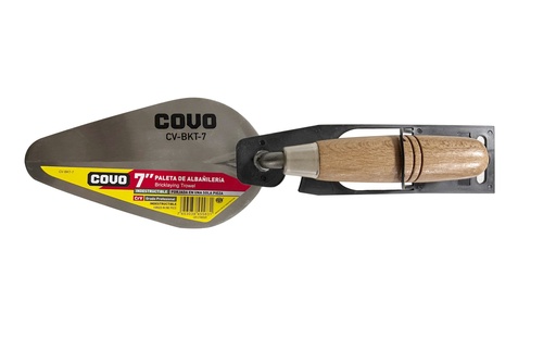 [7-860] CUCHARA ALBAÑIL 7" M/MADERA COVO 7-860