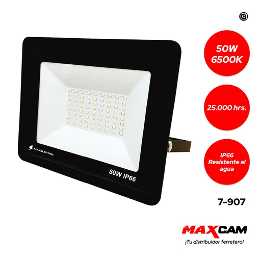 [7-907] REFLECTOR SLIM LED 50W 85V/265V MAXELECTRIC 7-907