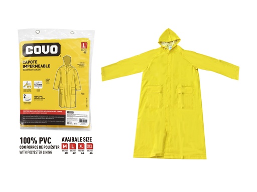 [7-978] IMPERMEABLE T/PONCHO TALLA L COVO 7-978