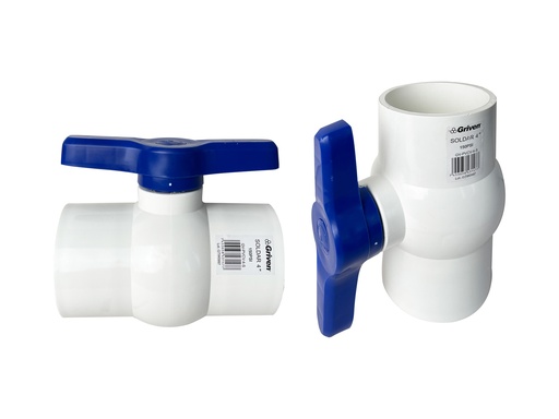 [8-018] LLAVE DE BOLA PVC SOLDAR X 4" GRIVEN 8-018