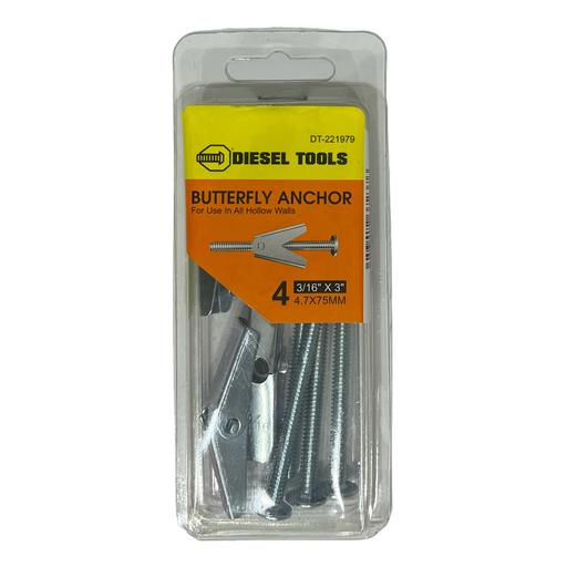 [8-127] RAMPLUG MARIPOSA 3/16 X 4UND (C/TORNILOS) DIESEL TOOLS 8-127