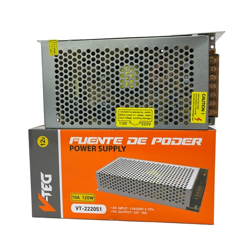 [8-140] TRANSFORMADOR 12V 120W V-TEG 8-140
