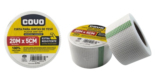 [8-172] CINTA FIBRA DE VIDRIO P/DRYWALL 5 CM X 20 MTS 8-172