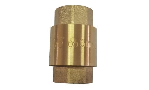 [5-184] VALVULA CHECK BRONCE x 1/2" ASIENTO PLASTICO GRIVEN 5-184