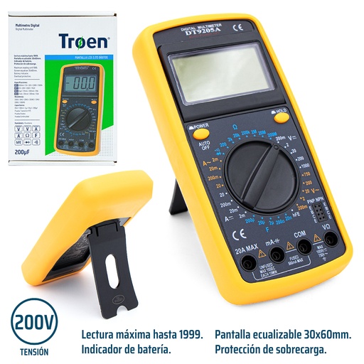 [5-264] MULTIMETRO DIGITAL TROEN 5-264