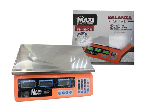[5-363] PESO ELECTRONICO BALANZA DIGITAL x 40KG MAXI 5-363