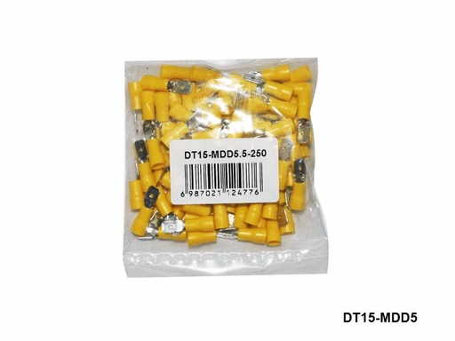 [5-423] TERMINAL P/CABLE MACHO AMARILLO 5-423