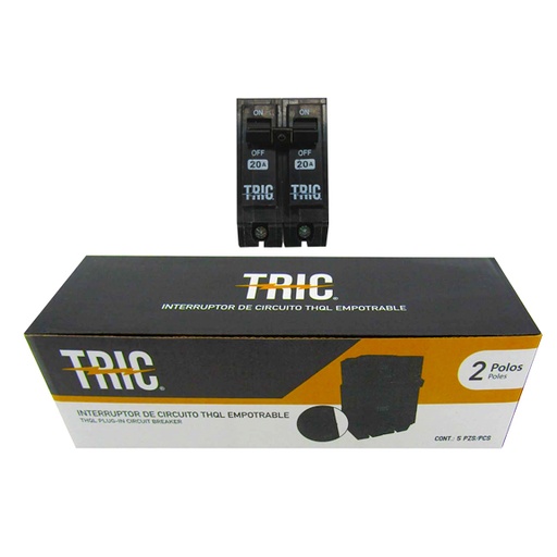 [5-514] BREAKER PARA EMPOTRAR 2x20A TRIC 5-514