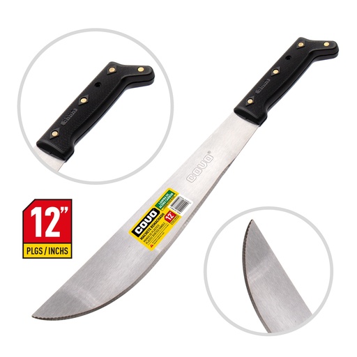 [5-549] MACHETE 12" MANGO PLASTICO COVO 5-549
