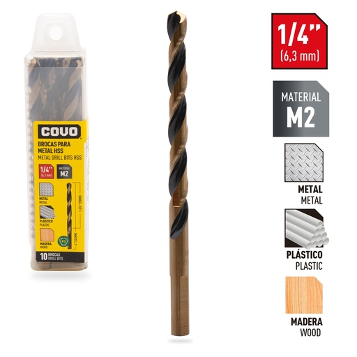 [5-560] MECHA HSS METAL x 1/4 x 10 UNID COVO 5-560