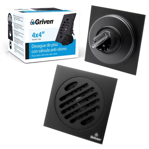 [5-570] REJILLA CUADRADA STANDARD GRIVEN BLACK 5-570