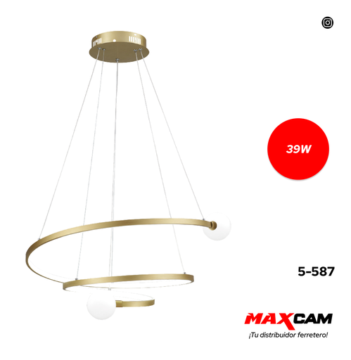 [5-587] LAMPARA LED PARA TECHO 39W 85/265V ANGEL LIGHT 5-587