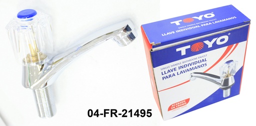 [5-615] LLAVE LAVAMANO INDIVIDUAL METALICA TOYO 5-615