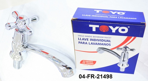 [5-616] LLAVE LAVAMANO INDIVIDUAL METALICA TOYO 5-616