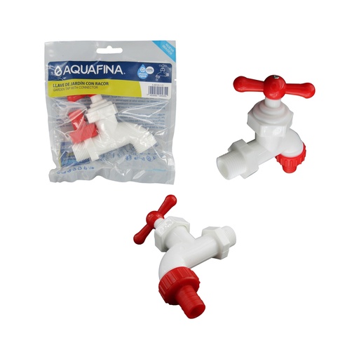 [5-654] LLAVE CHORRO PVC C/PICO AQUAFINA 5-654