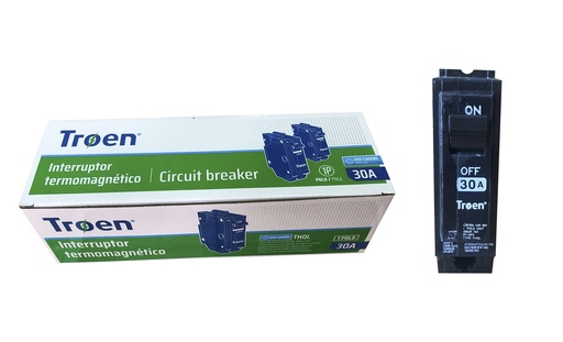 [5-703] BREAKER PARA EMPOTRAR 1x30A TROEN 5-703