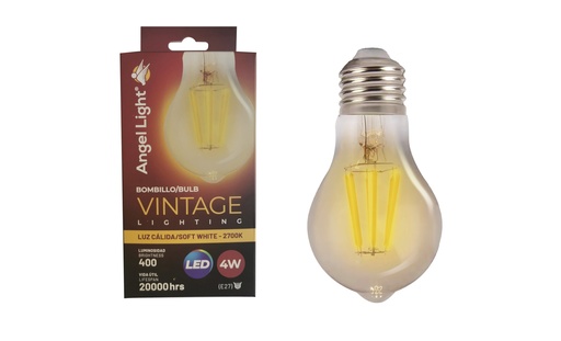 [5-743] BOMBILLO VINTAGE LED 4W 110v ANGEL LIGHT 5-743