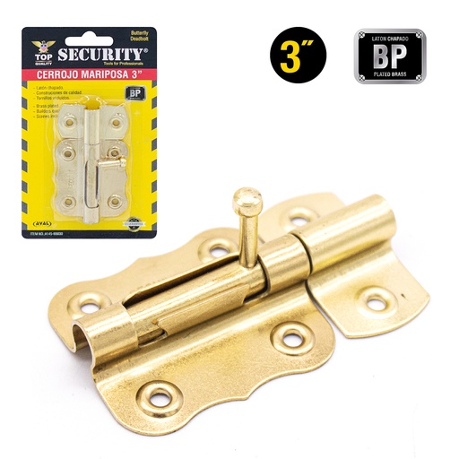 [5-795] PASADOR MARIPOSA 3" SECURITY 5-795