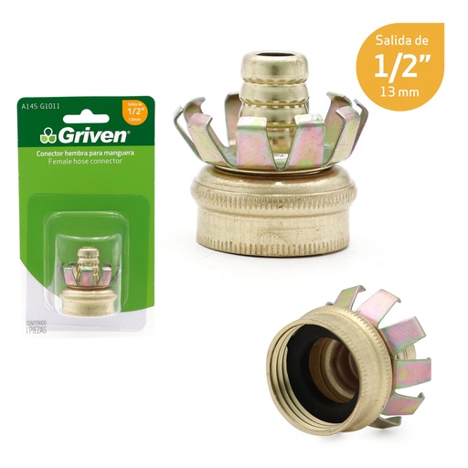 [5-804] CONECTOR P/MANGUERA 1/2 HEMBRA GRIVEN 5-804