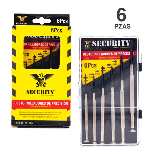 [5-810] DESTORNILLADOR RELOJERO 6 PCS SECURITY 5-810