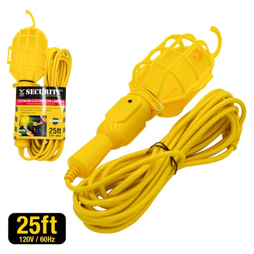[5-811] LAMPARA P/CARRO 110V x 25FT SECURITY 5-811