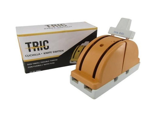 [6-042] CUCHILLA DOBLE PASE 2Px200A AMARILLA TRIC 6-042