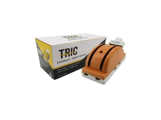 [6-050] CUCHILLA DOBLE PASE 2Px100A AMARILLA TRIC 6-050