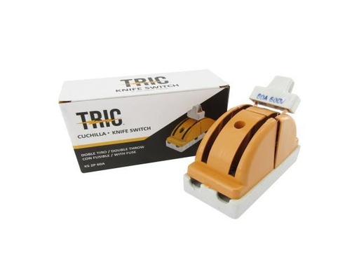 [6-051] CUCHILLA DOBLE PASE 2Px60A AMARILLA TRIC 6-051
