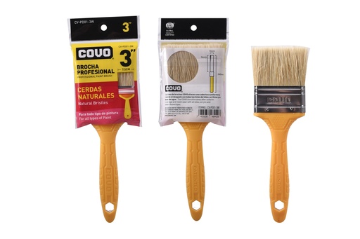 [6-148] BROCHA CERDA BLANCA 3" COVO 6-148