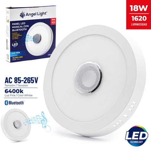 [6-247] PANEL LED CORNETA BLUETOOH 18W 6-247 (DESC)