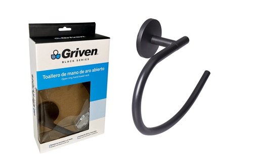[6-262] TOALLERO DE MANO GRIVEN BLACK 6-262