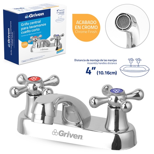 [6-269] LLAVE LAVAMANO DOBLE METALICA GRIVEN 6-269 (DES)