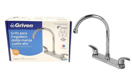 [6-275] LLAVE FREGADERO DOBLE METALICA GRIVEN 6-275