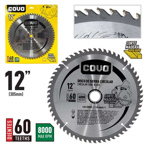 [6-323] DISCO P/SIERRA CIRCULAR 12" 60D COVO 6-323