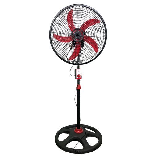 [6-504] VENTILADOR PEDESTAL 18" ROJO POLUX 6-504
