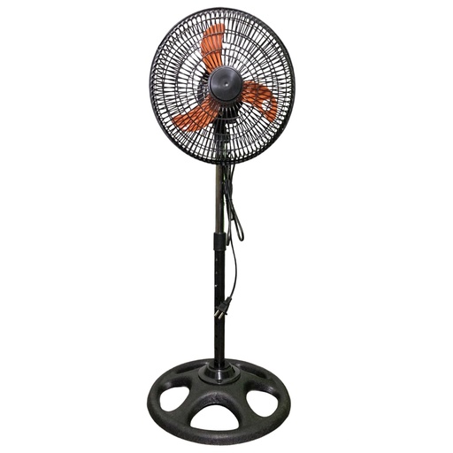 [6-508] VENTILADOR PEDESTAL 10" NARANJA POLUX 6-508