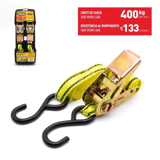 [6-521] CINTA RACHET 1" COVO x 3 MTS (400KG) 6-521