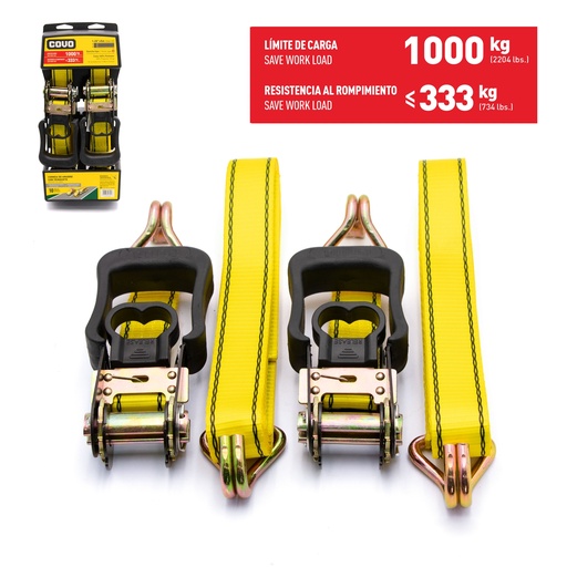 [6-523] CINTA RACHET 1" COVO x 5 MTS (1000KG) 6-523