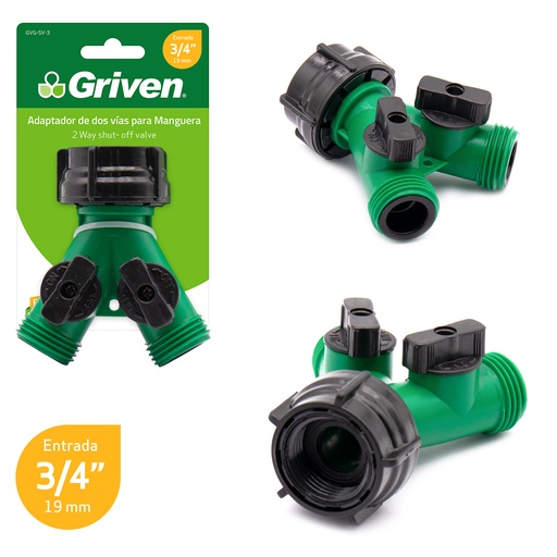 [6-541] YEE O CONECTOR P/LAVADORA PLASTICA GRIVEN 6-541