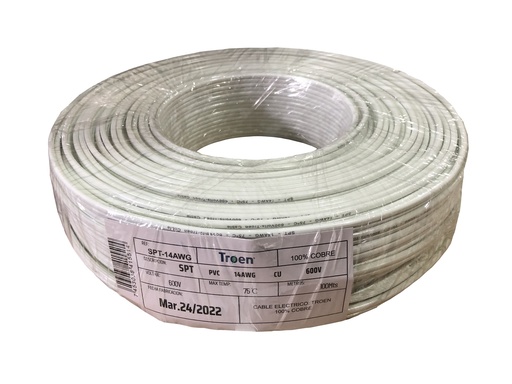 [6-545] CABLE SPT 2X14 100 MTS 100% COBRE TROEN 6-545